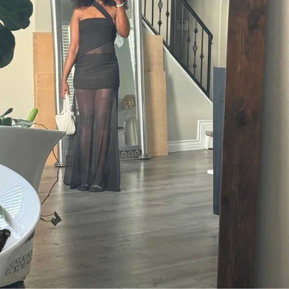 Vashi Cut Out Maxi Mesh Dress - Picture 3 of 4